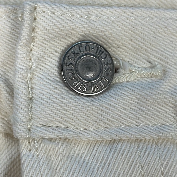 Levis 501 Butterfly Light Stonewash Classic Fit Jeans High Rise Button Fly Sz 32 - Picture 13 of 16